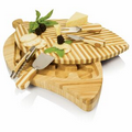 Leaf Swivel-Style Cheese/Cutting Board with Wine & Cheese Tools